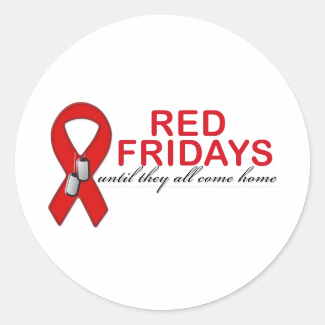 Adesivo Sexta-Feira Vermelha - Até Todos Chegarem Em Casa (Frente)