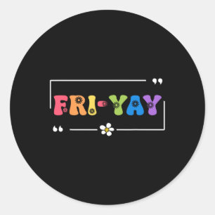 Adesivo Sextou Feliz Sexta-feira Divertido Fim de Semana P