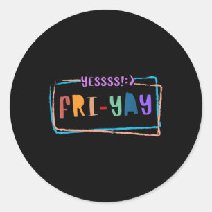 Adesivo Sextou Feliz Sexta-Feira Divertido Fim de Semana P