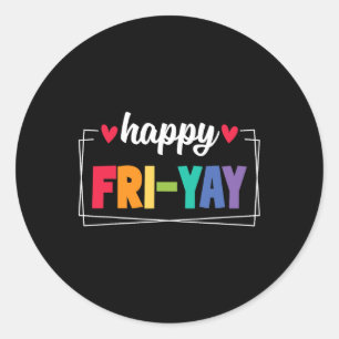 Adesivo Sextou Feliz Sexta-feira Divertido Fim de Semana P