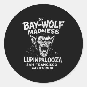 Adesivo Sf Bay Wolf Madness Lupinpaloza, Halloween Werewo
