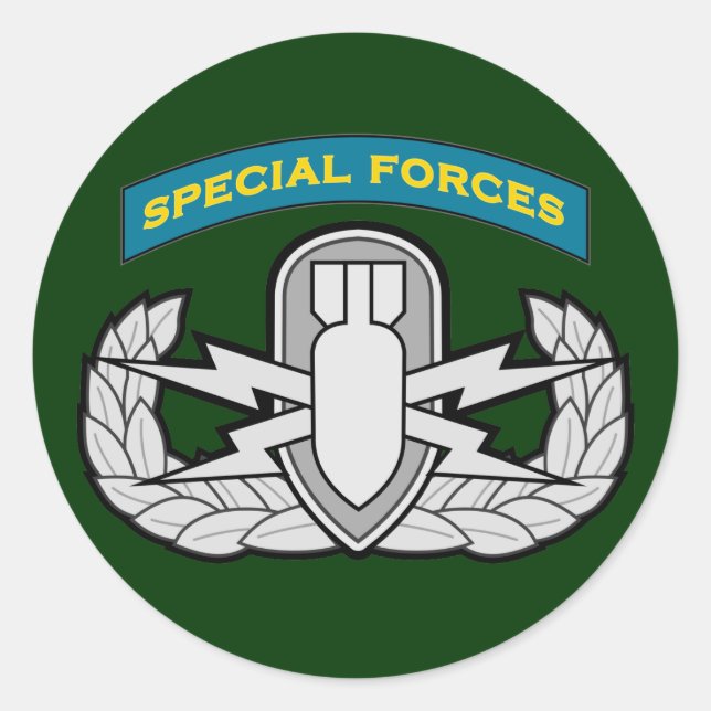 Adesivo SF Q-tab e crachá EOD (Frente)