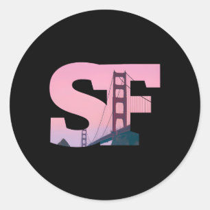 Adesivo Sf San Francisco City Skyline Do Centro Sf Calif