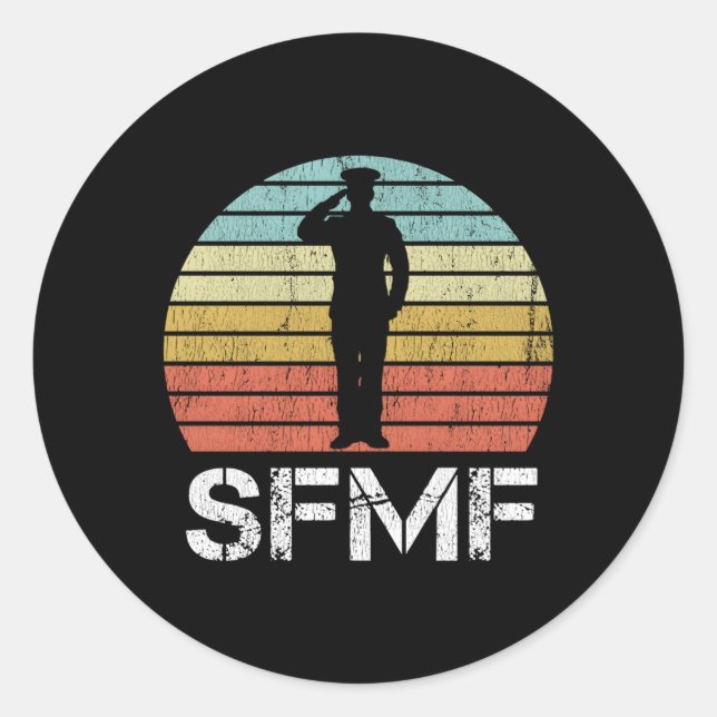 Adesivo Sfmf Milgang Exército Americano Motto Sfmf (Frente)