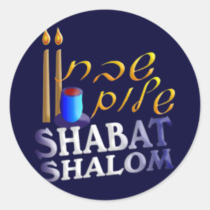 Adesivo Shabat Shalom