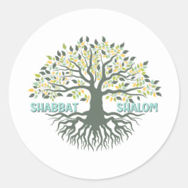 Adesivo Shabbat Shalom Tree of Life Ez Hachaim Jewish