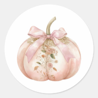 Adesivo Shabby Chic Rosa Floral Abóbora Coquette Outono