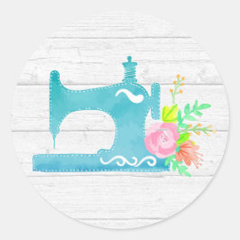 Adesivo Shabby Cottage Chic Sewing Machine Madeira Rústica