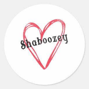 Adesivo Shaboozey Heart Com Nome Próprio Para Meninas E Wo