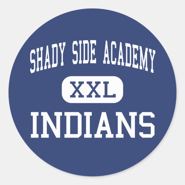 Adesivo Shady Side Academy Indians Middle Pittsburgh (Frente)