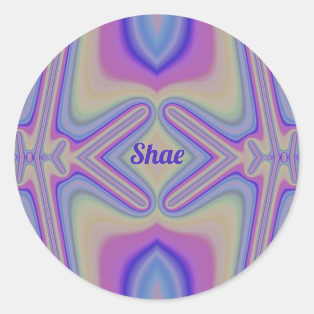 Adesivo SHAE ~ Pastel Shades Fractal ~ Personalizado (Frente)