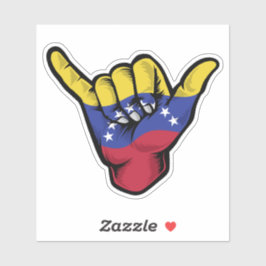 Adesivo Shaka Hand Venezuela Flag Good Vibs Sticker