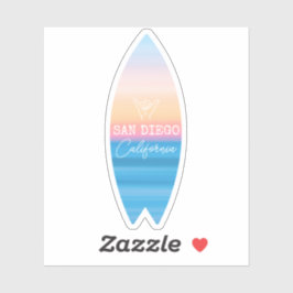 Adesivo Shaka Sinal de Mão San Diego Sunset Surf