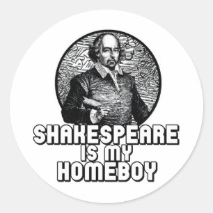 Adesivo Shakespeare é meu ficar em casa