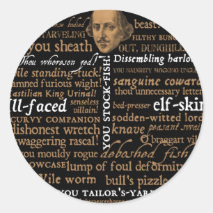 Adesivo Shakespeare insulta a coleção