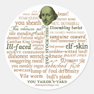 Adesivo Shakespeare insulta a coleção