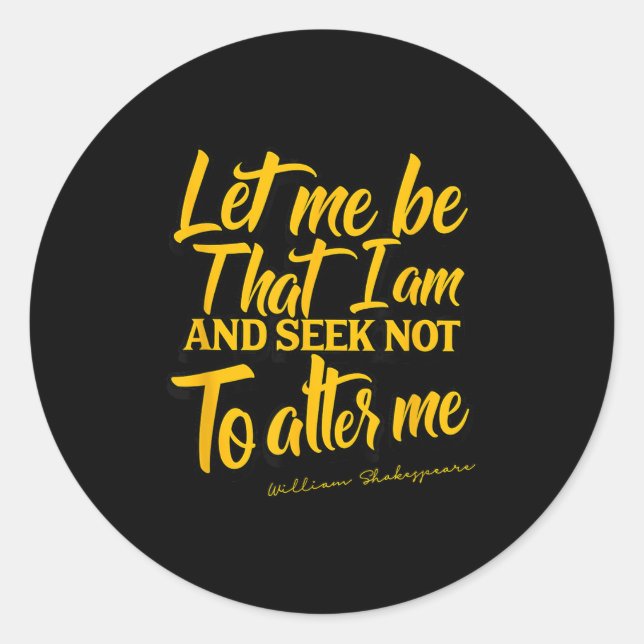 Adesivo Shakespeare Quote Much Ado About Nothing Gift Play (Frente)