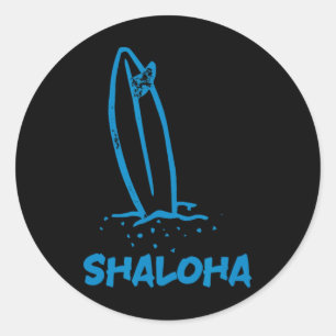 Adesivo Shaloha Aloha Shalom Havaí Surf Judaico Havaiano
