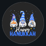 Adesivo Shalom Gnomos Menorah Dreidel Hanukkah Chanukah<br><div class="desc">Shalom Gnomos Menorah Dreidel Hanukkah Chanukah</div>