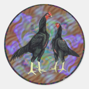 Adesivo Shamo:  Par Preto