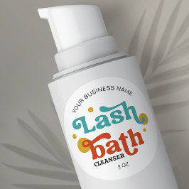 Adesivo Shampoo de Extensões Lash Coloridas de Fontes Retr