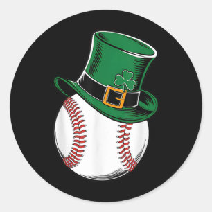 Adesivo Shamrock de baseball de Dia de São Patrício