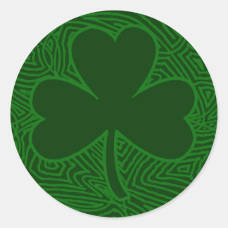 Adesivo Shamrock de impressão digital