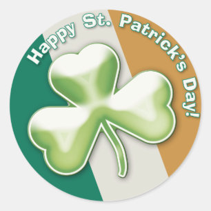 Adesivo Shamrock estranho:Feliz Rua, Dia de Patrick! - Ade