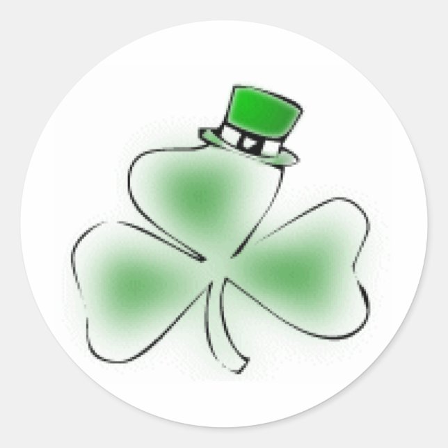 Adesivo Shamrock irlandês (Frente)