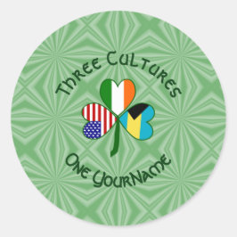 Adesivo Shamrock Irlandês Americano Bahamiano Personalizad