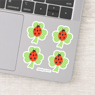 Adesivo Shamrock Polka dots Ladybug Ladybird