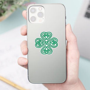 Adesivo Shamrock Verde Celular Irlandês