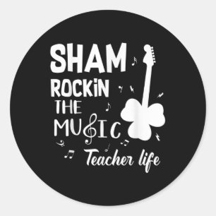 Adesivo Shamrockin, Professor De Música, A Rua Engraçada P