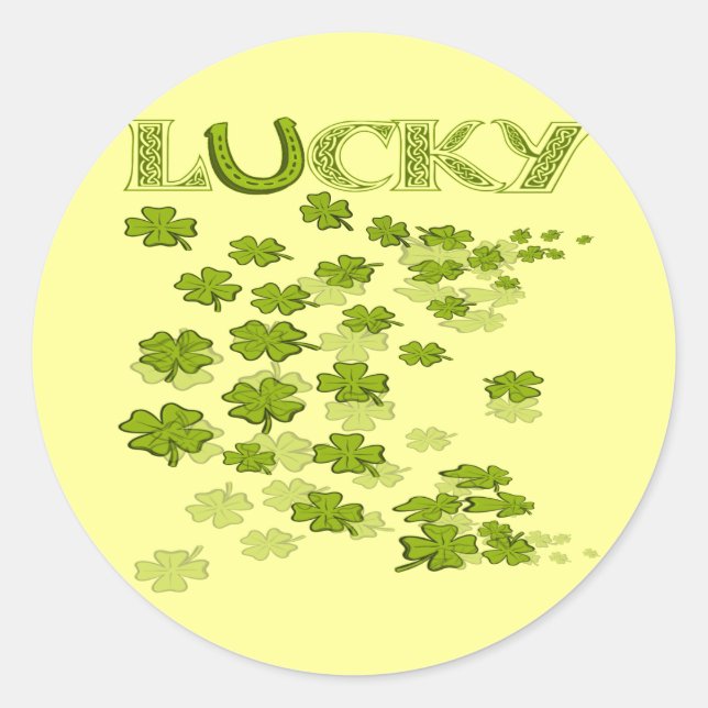 Adesivo Shamrocks Lucky HorseShoe (Frente)