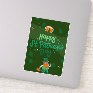 Adesivo "Shamrocks & Shenanigans: Uma Rua. Dia de Patrick