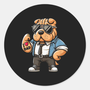 Adesivo Shar Pei I Adoro Tatuagem De Cachorro Engraçado Pa