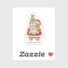 Adesivo Sharing Joy Christmas Sticker | Cute Santa Gift