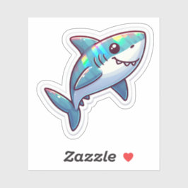 Adesivo Shark Drawing: Deep Water Sticker #3