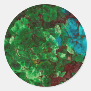 Adesivo Shattuckita com Lacado Verde
