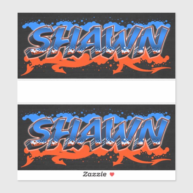 Adesivo Shawn Vorname Name Graffiti Aufkleber Sticker (Folha)