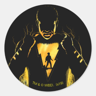 Adesivo SHAZAM! Shazam e silhueta do relâmpago de Billy