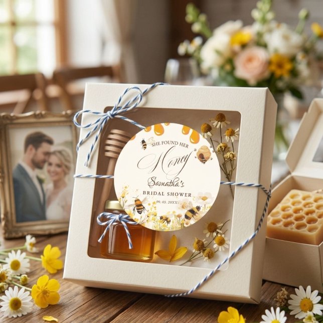 Adesivo She found her honey Bee bridal shower (Criador carregado)