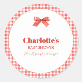 Adesivo She Is Ready to Pop Red Soda Pop Baby Shower