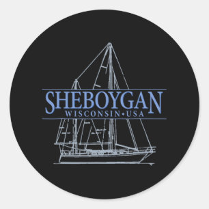 Adesivo Sheboygan Wisconsin Vela Vintage 