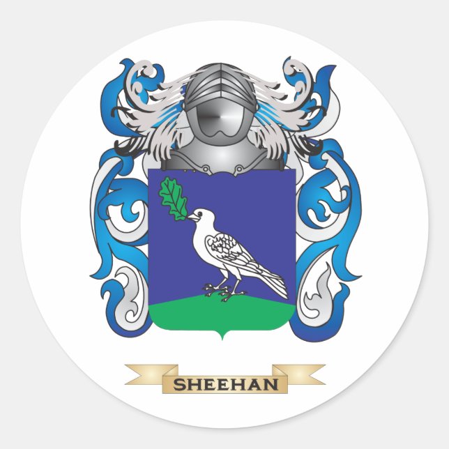 Adesivo Sheehan Casaco de Braços (Crest Familiar) (Frente)