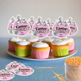 Adesivo Sheet of 14 Easter Stickers Cupcake Toppers