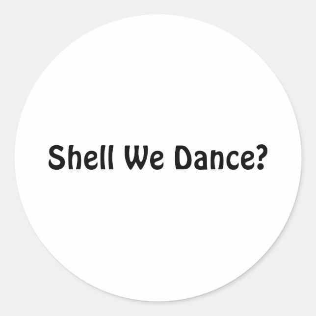 Adesivo Shell Dançamos? (Frente)