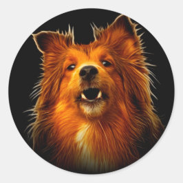 Adesivo Sheltie Modern Dog Art