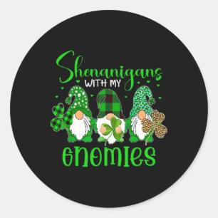 Adesivo Shenanigans Com Meus Gnomos Shamrock Feliz Patinho