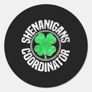 Adesivo Shenanigans Coordenador Dia de São Patrício Shamro